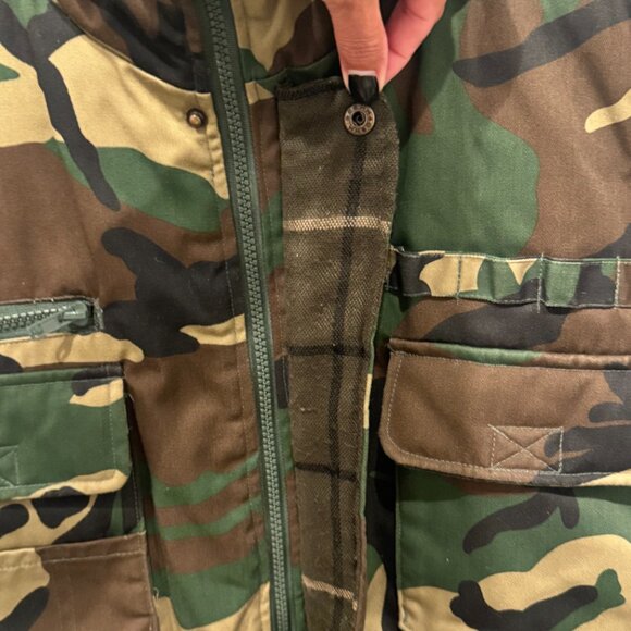 Renegader Sportswear Men's Multiple Pocket Water Resistant Camo Fleece Vest XL - Picture 5 of 14